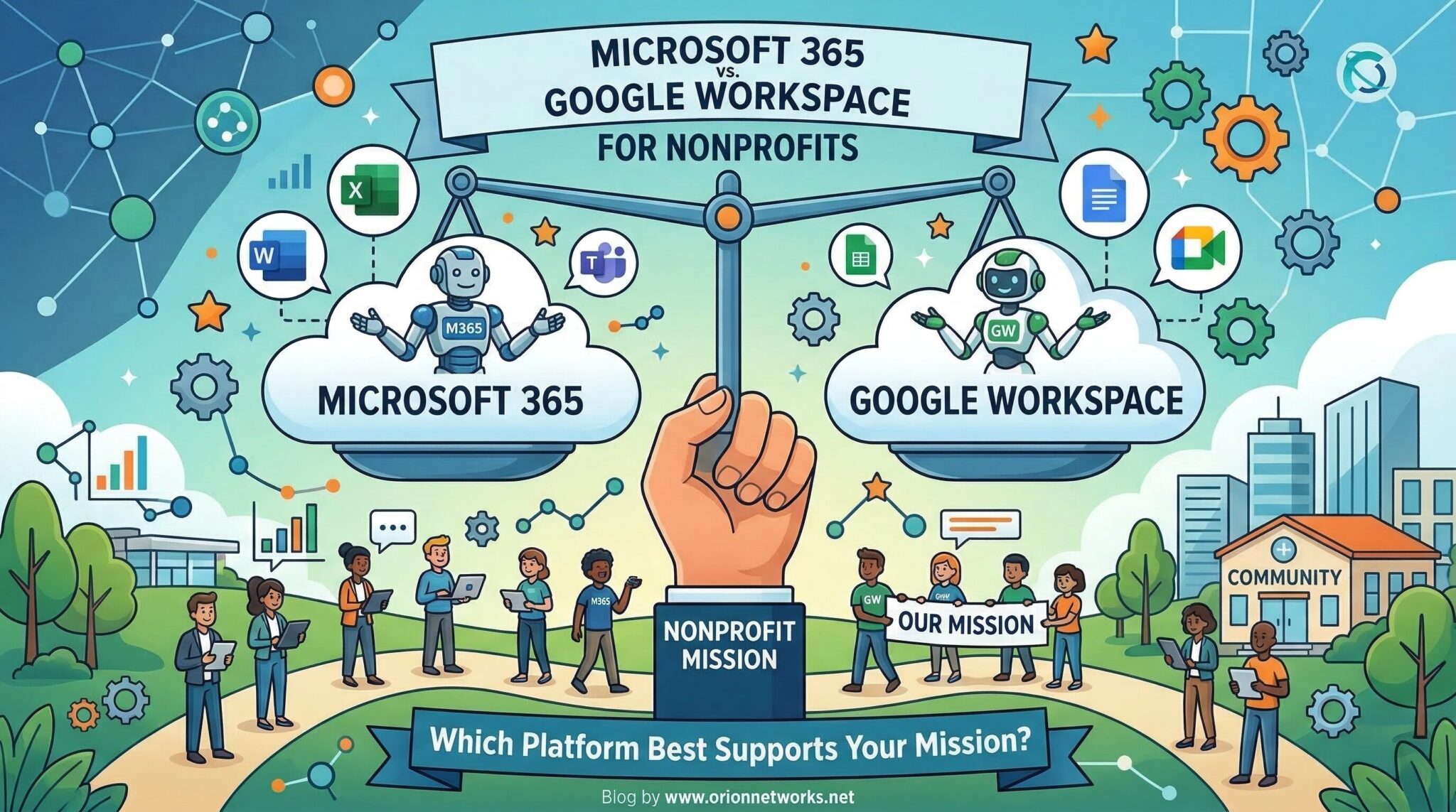 Microsoft 365 vs. Google Workspace for Nonprofits: Which Platform Best Supports Your Mission?